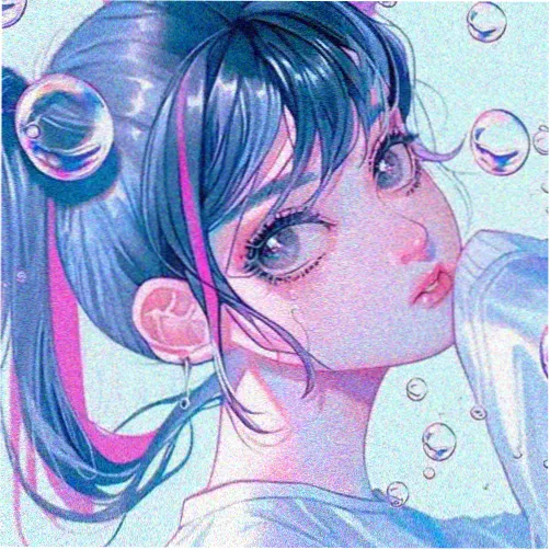 留言读者头像占位图，玉青色细线几何图形构成的抽象头像
